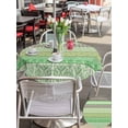 thumbnail image 5 of Outdoor Tablecloths with Umbrella Hole & Zipper, Sage Green Grey Boho Round Tablecloths 60 Inch, Vintage Ethnic Tribe Abstract Art Waterproof Table Cloth, Patio/Pool/Picnic Table Covers, 5 of 8