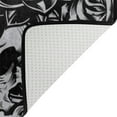 thumbnail image 4 of Dreamtimes Lightweight Soft Area Rugs 31x20 Inch, Vintage Skull and Flowers Art Floor Mat Doormat for for Rooms Entrance Hardwood Floor Living Room 2'7" x 1'8"） Nursery Rugs, 4 of 6
