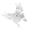 White, variant on batmeuy Butterflies Shape Hair Clip Transparent Anti-slip Cross Teeth Plastic Hair Claw Back Head Large Shark Hair Clip Hair Accessories