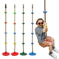 thumbnail image 4 of TISHITA Balançoire Rotative 2 m Jungle Arc-en-Ciel Robuste Anti-Usure Portable Ensemble de Jeu Amusant Plateformes, 4 of 8
