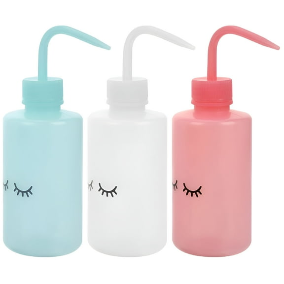 ACDANC 3pcs Washing Bottles Tattooing Wash Bottle Water Squirt Bottle Squeeze Bottle(250ml)