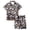 Grey, variant on Weebloom Halloween Summer Pajamas For Girls Cute Ghost Outfits 2 Piece Set Short Sleeve Button Down Shirt Shorts Casual Clothes Tween Sleepwear Nightwear Pjs Loungewear 12-13 Years