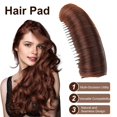 thumbnail image 3 of Ettsollp 1/3Pcs Hair Bun Invisible Fluffy Hair Pad Black Brown Blonde False Hair Clip Comb Hair Volume Base Bump Styling Insert Tool Women Hair Accessories, 3 of 8