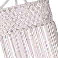 thumbnail image 4 of Pantalla de lámpara de macramé tejida perfecl blanca para sala de colgante Borla Diámetro 40 cm, 4 of 6