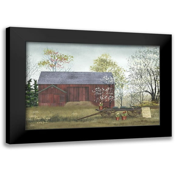 Jacobs, Billy 14x11 Black Modern Framed Museum Art Print Titled - Flower Wagon