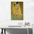 thumbnail image 2 of ARTCANVAS The Kiss - Rectangle 1907 Canvas Art Print by Gustav Klimt - Size: 26" x 18" (1.50" Deep), 2 of 9