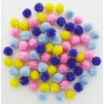 thumbnail image 2 of Essentials By Leisure Arts Pom Poms, Iridescent Spring, 1/2", 72 Pieces Per Pack, 2 of 3
