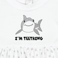thumbnail image 4 of Inktastic I'm Teething Cute Shark Girls Baby Dress, 4 of 5