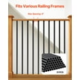 thumbnail image 4 of 32"Matte Black Aluminum Balusters,51-Pack Hollow Deck Railing Spindles with Rail Caps&Screws for Staircase,Porch,and Patio,3/4"Round Waterproof Metal, 4 of 6