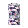 thumbnail image 6 of Lsque Plaid Flamingo Print Men's Cotton Blend Sleeveless Muscle Shirts (S-3XL)- Moisture Wicking, Odor Protection, UPF 30+,X-Large, 6 of 8