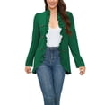 thumbnail image 1 of BYHONG Cardigan d'Hiver Décontracté à Double Boutonnage pour Femmes, Vert m, 1 of 9