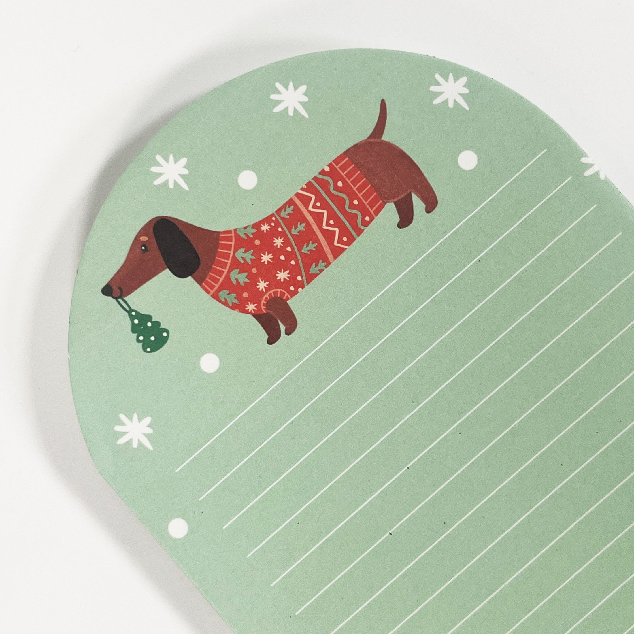 Holiday Time Green Pets Christmas Paper List Pad, Party Favors