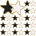 thumbnail image 1 of Parches de tela Jexine, 32 unidades, estrellas de chenilla, 6 cm, 1 of 6