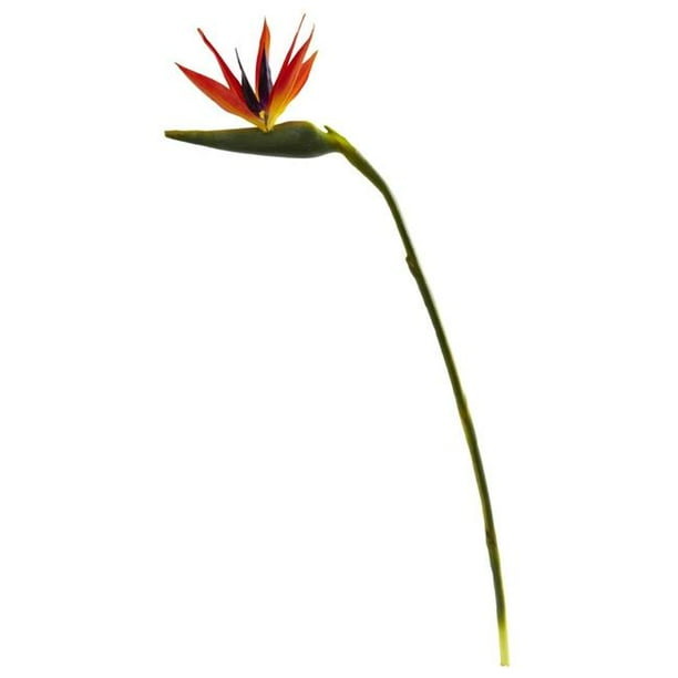 Nearly Natural 2206 S4 38 In Large Bird Of Paradise Artificial Flower Set Of 4 Walmart Com Walmart Com
