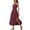 Wine, variant on Women's Casual Maxi Sundress Crewneck Sleeveless Comfy Summer Loose Tank Dress Baggy Beach Vacation Outfits 2025