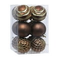 thumbnail image 2 of HongHeng 12Pcs Shatterproof Shiny and Polshed Glossy Christmas Tree Ball Ornaments Decorations - Christmas Hanging Balls for Holiday Wedding Party Decoration, 2 of 6