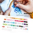 thumbnail image 1 of Uadme Hilo De Bordar Multicolor, 50 Hilos De Colores con Aguja De Bordar, Juego De Herramientas para Manualidades DIY, 1 of 5