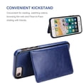thumbnail image 5 of REQO iPhone 7 Wallet Case iPhone 8 iPhone SE 2020 Wallet Case with Credit Card Holder, Premium Leather Kickstand Durable Shockproof Protective Cover for iPhone 7/8/SE 4.7 Inch(Blue), 5 of 7