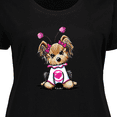 thumbnail image 4 of Inktastic Love Bug Yorkie Women's Plus Size T-Shirt, 4 of 5