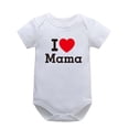 thumbnail image 2 of asdoklhq Baby Girls Rompers & One-pieces,Toddler Kids Baby Boys Girls Romper Cotton Letter Print Tops Short Sleeve Jumpsuit,Sizes 0/3-24 Months, 2 of 5