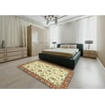 thumbnail image 5 of Ahgly Company Machine Washable Indoor Rectangle Abstract Gold Brown Area Rugs, 2' x 3', 5 of 7