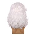 thumbnail image 3 of Kids White Wig with Beard Child Long White Wavy Curly Wig Cosplay Wig for Christmas Halloween Heat Resistant Synthetic Wig with Wig Cap Ref: 3507, 3 of 4