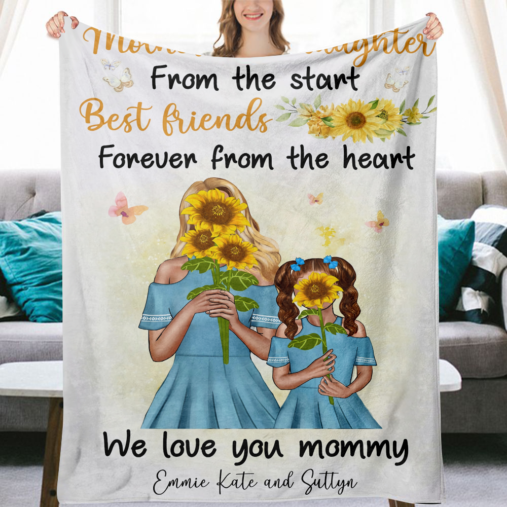 To My Mom Blanket from Daughter, Mom Flano Blanket, Gifts for Mom, Mom