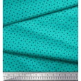 thumbnail image 3 of Soimoi Green polyester Crepe Fabric Plus Sign Geometric Print Fabric by Yard 42 Inch Wide, 3 of 3