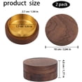 thumbnail image 2 of Wooden ashtray with lid, windproof, odor-proof, bar, office, lounge, party, 2 of 7