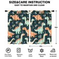 thumbnail image 2 of Blackout Kids Curtains,Cute Dinosaur Pattern Childrens Insulated Curtains Set Of 2,Bedroom Essentials,Toddler Room Decor 42x63in(106x160cm), 2 of 4