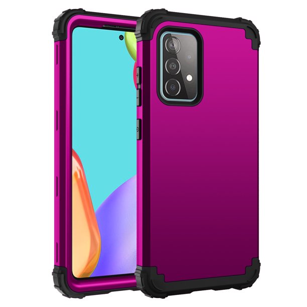 Dteck Galaxy A52 5G Case, Heavy Duty Hybrid Rugged Shockproof Case