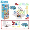 thumbnail image 1 of 16/32/48 Pcs Tetra Tower Balance Stacking Block Game Set, Tetra Tower Game, Stacking Blocks Tetris B-HAPDEN, 1 of 4