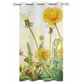 thumbnail image 2 of nqOlkjepod Outdoor Curtains for Patio Waterproof, Yellow Ombre Floral Outdoor Privacy Panels Grommet, Watercolor Botanical Blackout Outside Curtains for Porch/Cabana/Pergola/Gazebo 54"x95", 1 Panel, 2 of 8