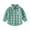Green, variant on Boys Plaid Check Button-Down Shirt Long Sleeve Casual Lapel Jacket All-Season Fashion Classic & Casual Wear for Toddler