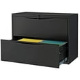 thumbnail image 4 of Famous Brand LF-36-2D-BLACK 36 Premium Lateral File Cabinet 2 Drawer Black, 4 of 7