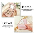thumbnail image 6 of IEFSHINY Travel Jewelry Case, Travel Jewelry Organizer with Mirror Personalized Gifts Pink Travel Jewelry Box Gifts for Women Teens Girls, 6 of 8