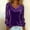 Purple 16, variant on Textilo Velvet Tops for Women Elegant Long Sleeve Tops Solid Blouses Fall Winter Trendy Cowl Neck Ruched Cocktail Evening Party Dressy XL