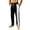 Black, variant on Maplenight Men's Athletic Track Pants with Side Striped Straight Leg Drawstring Elastic Waist Pant Relaxed Fit Open Bottom Sport Pant for Running Workout
