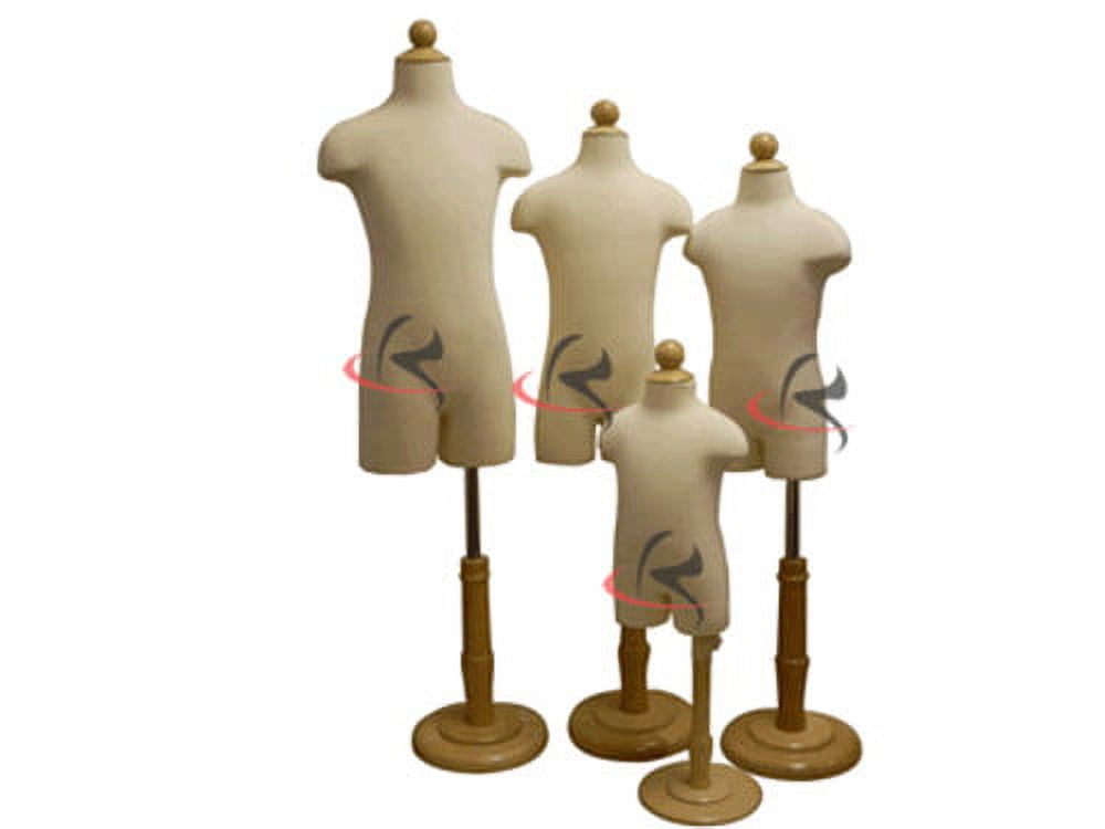 4 Units Children Kid Mannequin Dress Form Display # JF-11C6M2T4T7T Group