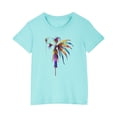 thumbnail image 1 of RXIRUCGD 2025 Vêtements d'Été pour Enfants T-shirt Imprimé Mode Mignon Col Rond Manches Courtes, 1 of 5