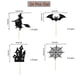 thumbnail image 5 of 24pcs Wooden Cake Toppers for Cupcakes Halloween Party Decorations, 5 of 5