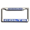thumbnail image 2 of Indianapolis Football Colt's Chrome Metal Laser Cut License Plate Frame, 2 of 2