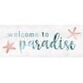 thumbnail image 2 of Carpentieri, Natalie 18x10 White Modern Wood Framed Museum Art Print Titled - Welcome to Paradise, 2 of 4