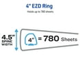 thumbnail image 5 of Avery Heavy-Duty Binder, 4" One Touch EZD Rings, White (79104), 5 of 9