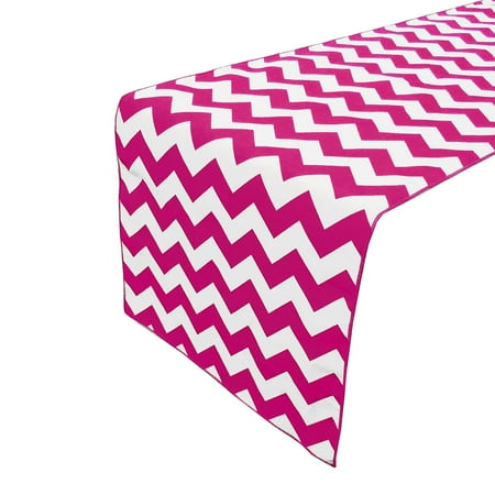 

Cotton Print Table Runner Chevron Fuchsia
