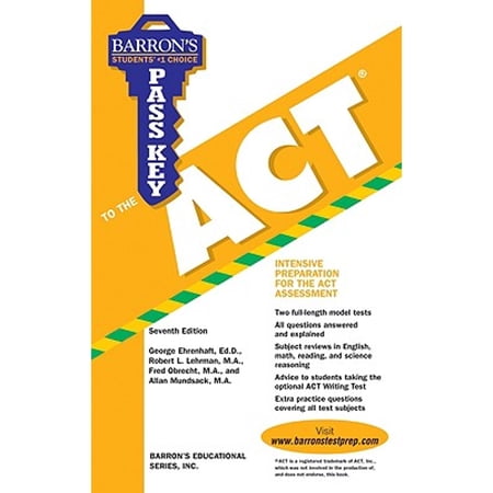 Barron's Pass Key to the ACT: Pass Key to the ACT (Edition 7) (Paperback)