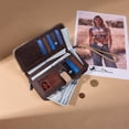thumbnail image 5 of Montana West Wallet for Women Large Wristlet Wallets, Card Cases & Money Organizers Ladies Female Bifold Clutch Wallet Minimalist Credit Card Cash Wallets with ID Window and Latch, Carve-Tan, 5 of 7