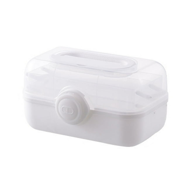 Medical First Aid Kit Medicine Cabinet Storage Box Lockable Waterproof Transparent Layered Household Large-capacity