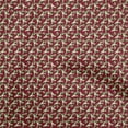 thumbnail image 1 of oneOone Cotton Cambric Maroon Fabric Christmas Dress Material Fabric Print Fabric By The Yard 42 Inch Wide, 1 of 5