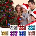 thumbnail image 3 of Dezsed Christmas Decorations Clearance 1Box 6pcs Christmas Ball Christmas Tree Ornament Home Christmas Hanging Pendant Year Party Decoration Gift Purple, 3 of 3